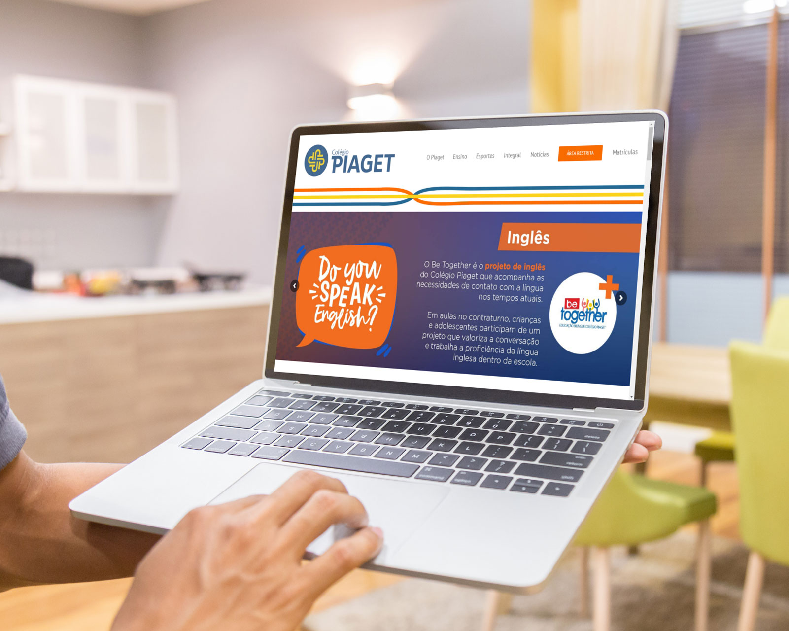 Website do Colégio Piaget