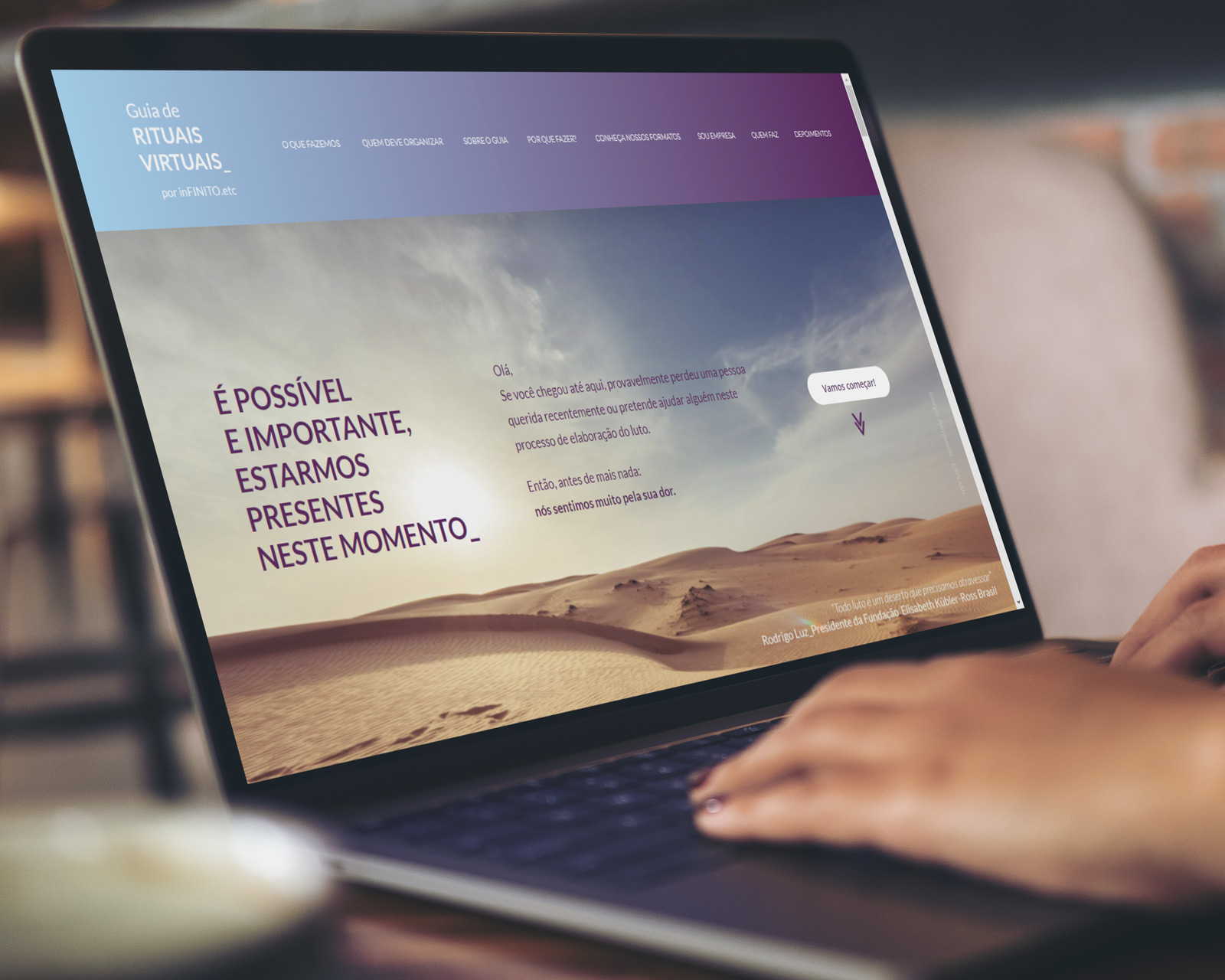 Website do Guia de Rituais de Despedida